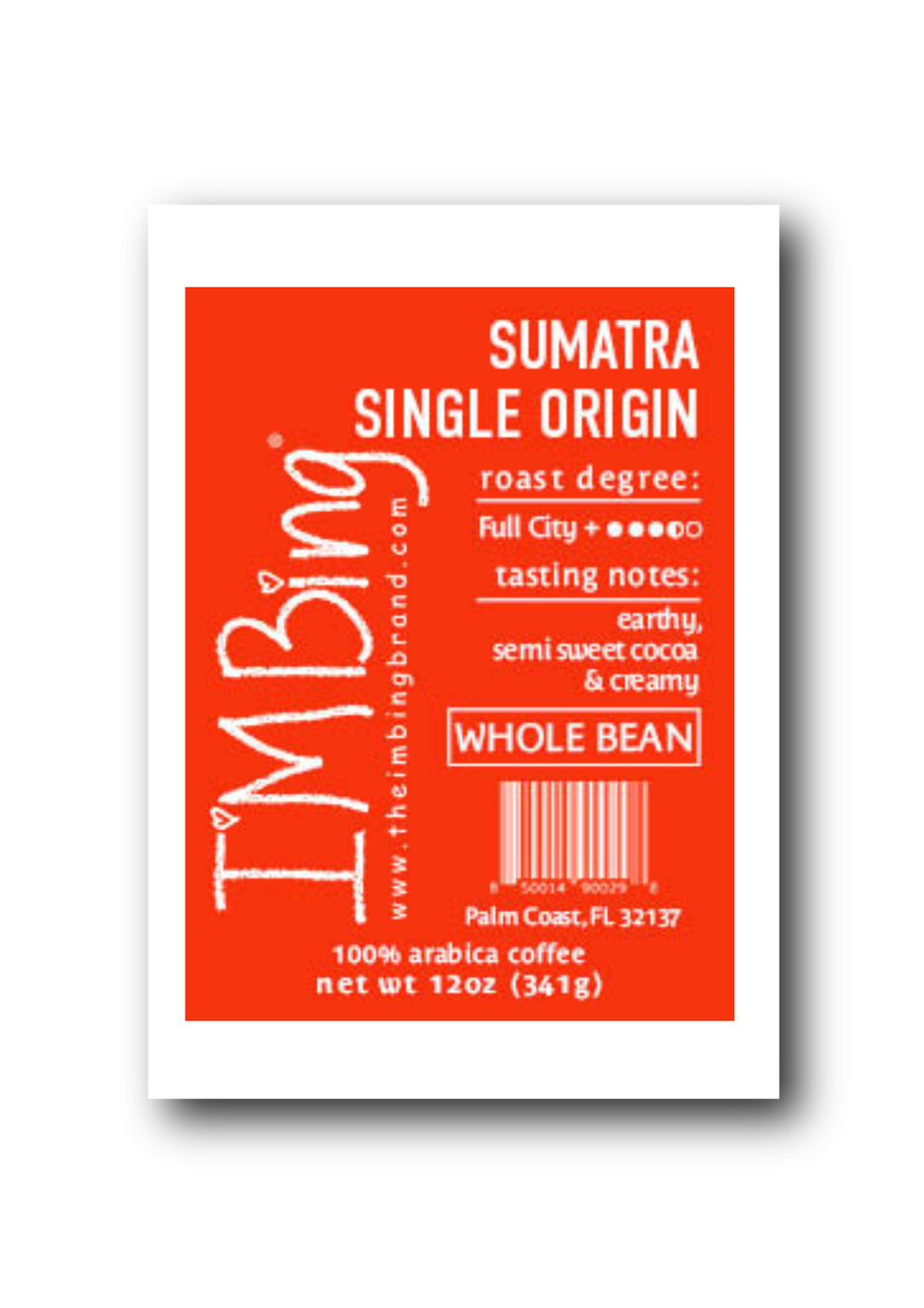 Sumatra Single Origin Whole Bean 12 oz