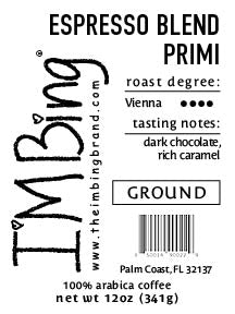 Espresso Blend Primi Ground 12 oz